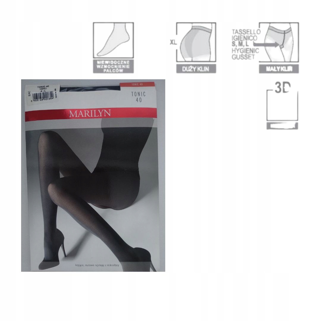 

Marilyn Rajstopy Kryjące Tonic 40 Microfibra Mat S