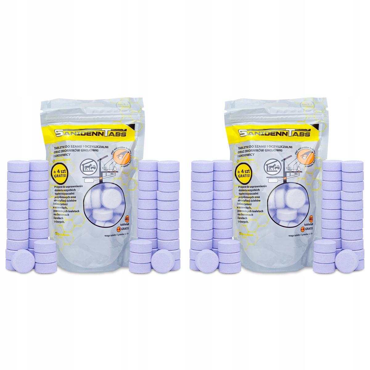 Bakterie do Szamba Tabletki Bakterie do szamba Eko na 2 lata Sanidenn 2 op.