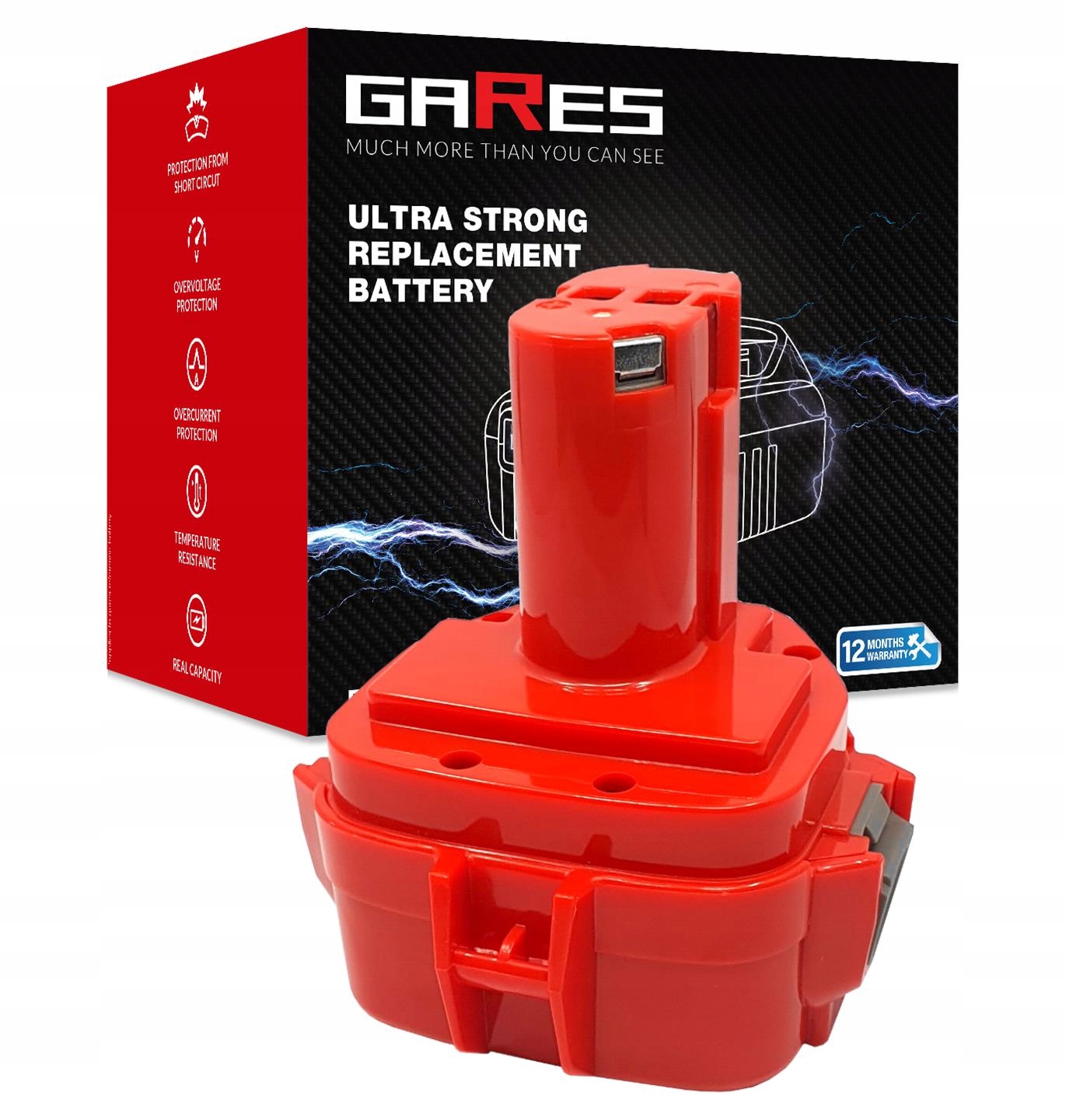 Akumulátor pro Makita DA312DWF 1050DWD 4331DZ 12V 2Ah