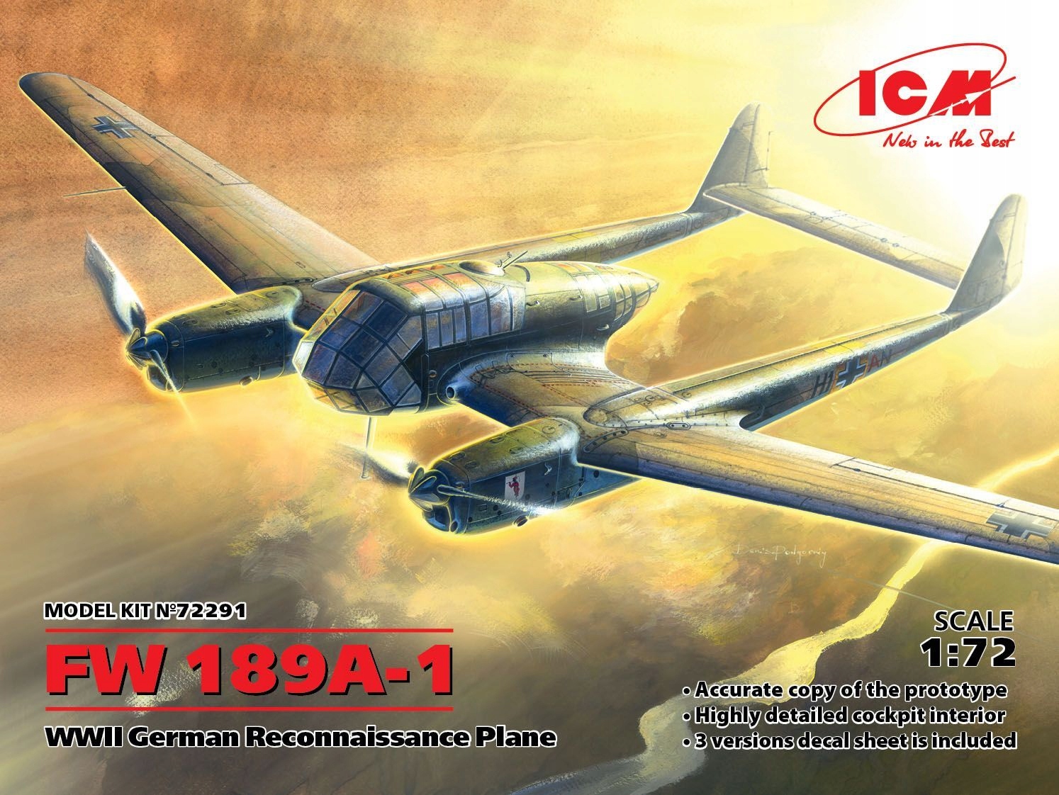 Fw 189A-1 1:72 ICM 72291