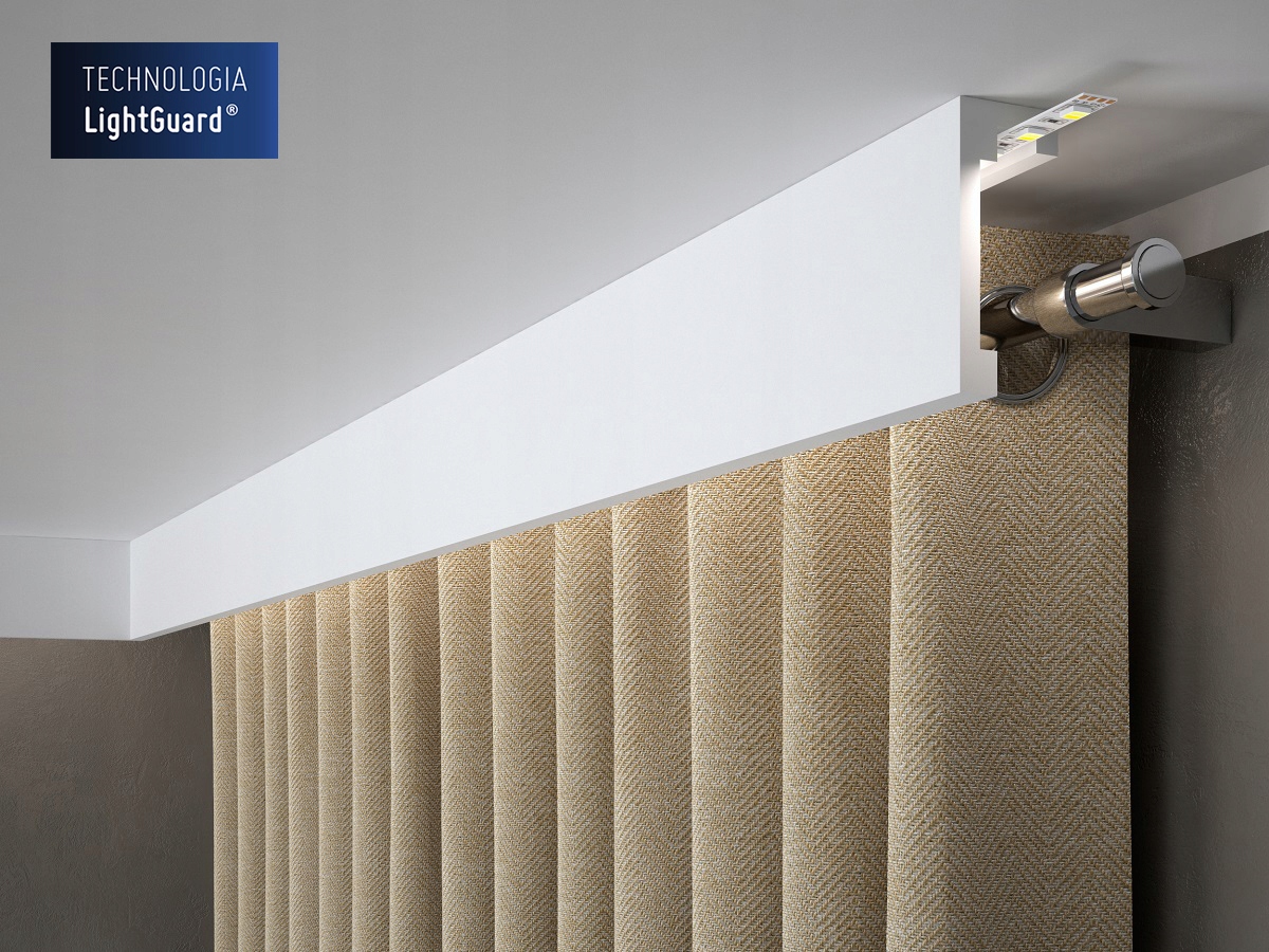 Osłona karnisza zabudowa karnisza 10cm QL026LG Marka Mardom decor