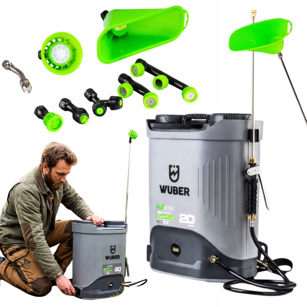 Sada Tlakový Akumulátorový Postřikovač zahradní elektrický 20L Velký
