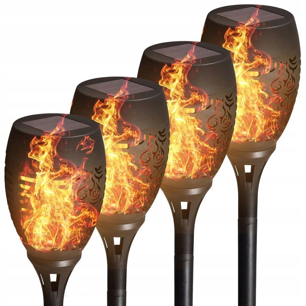 

4x Lampa Solarna Led Pochodnia Efekt Płomienia