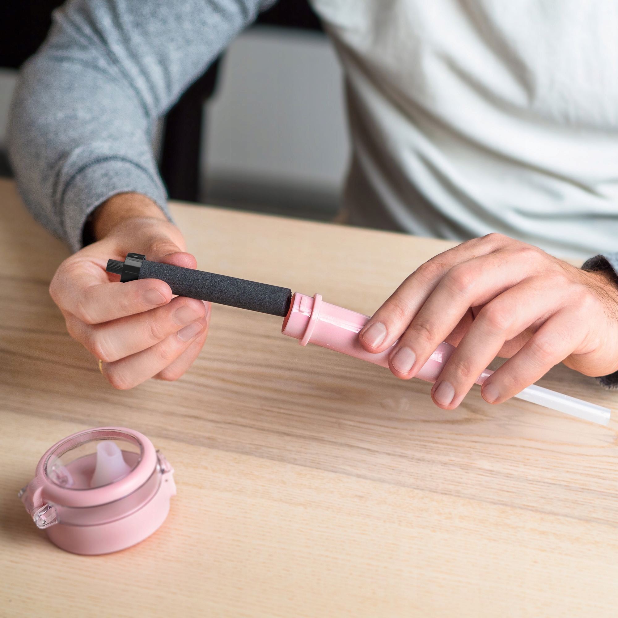 Szklana butelka filtrująca Wessper ActiveMax 0,68l różowa + 1x WKŁAD Marka Wessper