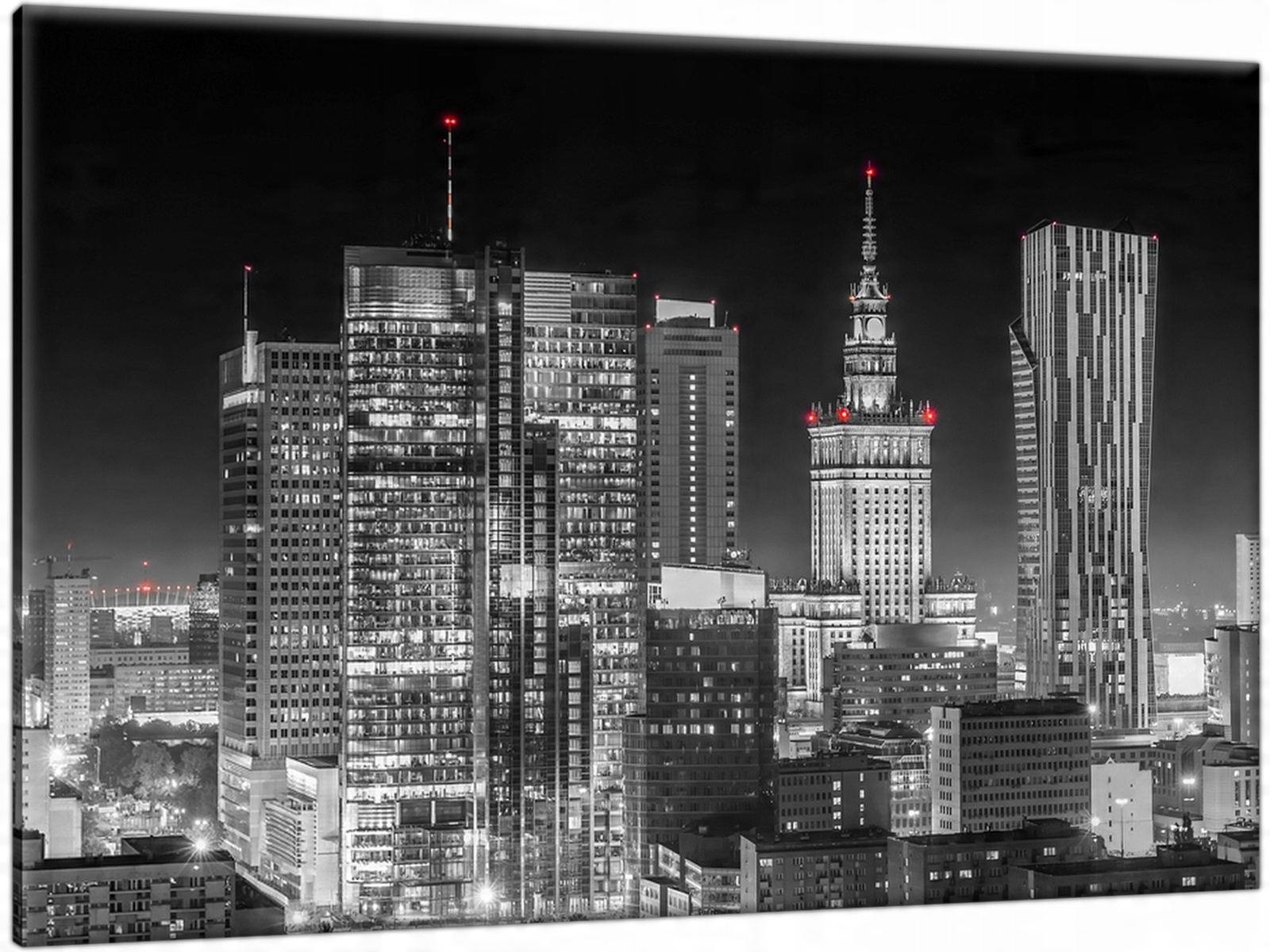 

Obraz na płótnie Miasto Wieżowce 120x80 cm Tryptyk