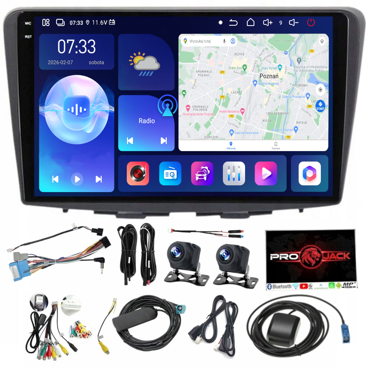 Rádio Navigácia Carplay Android Suzuki Baleno 2015-2018 6GB 128GB Sim