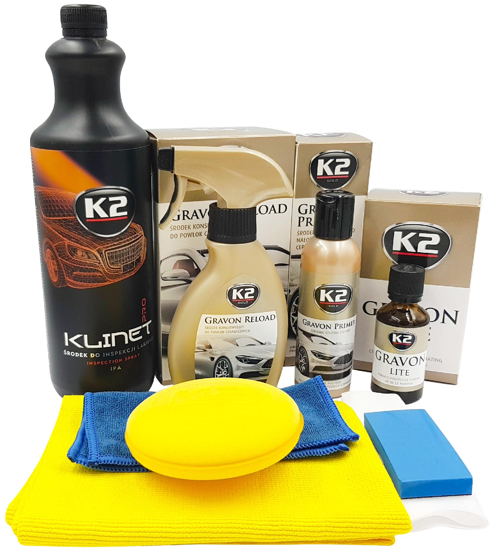 

K2 Gravon Lite Zestaw Powłoka Ceramiczna + Klinet