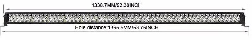 URAL-52-220 - Led bar Black 2row 14D 52
