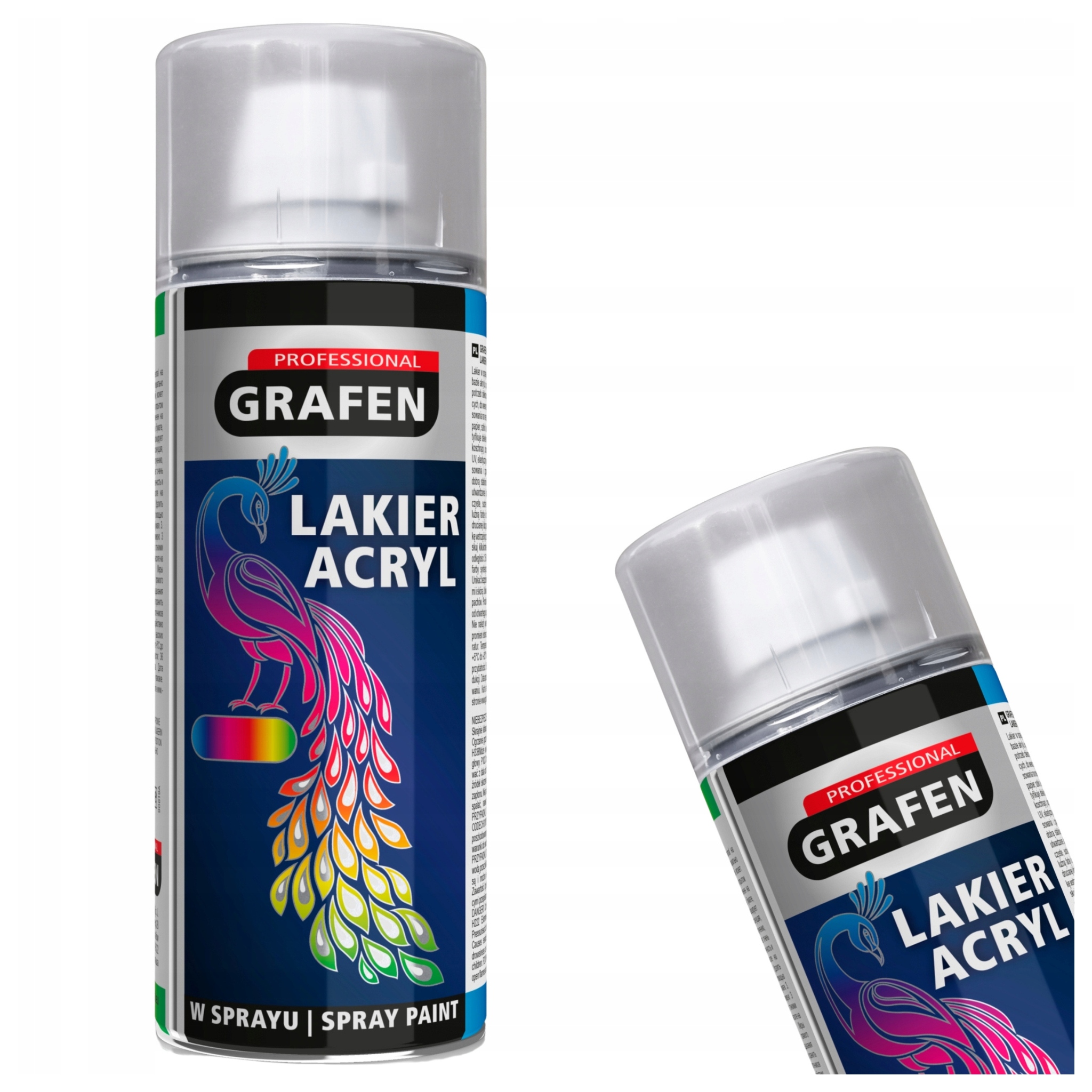 Lakier Akrylowy Bezbarwny Spray Farba Rally 400ml Grafen