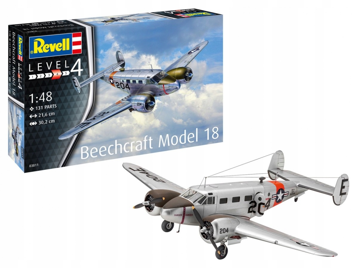 Model plastové Letadlo Beechcraft model 18 1/48