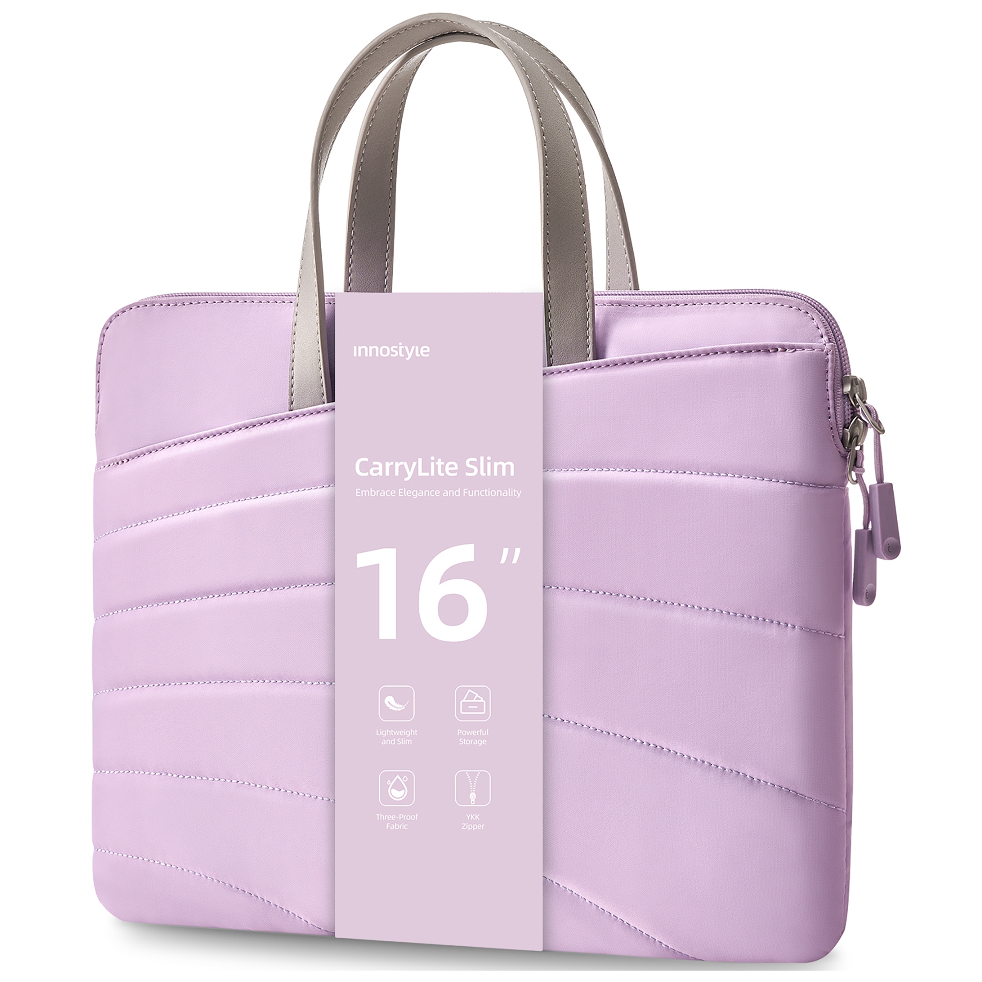 INNOSTYLE DAMSKA TORBA NA LAPTOPA 15 6 16 WODOODPORNA CARRYLITE FIOLETOWA