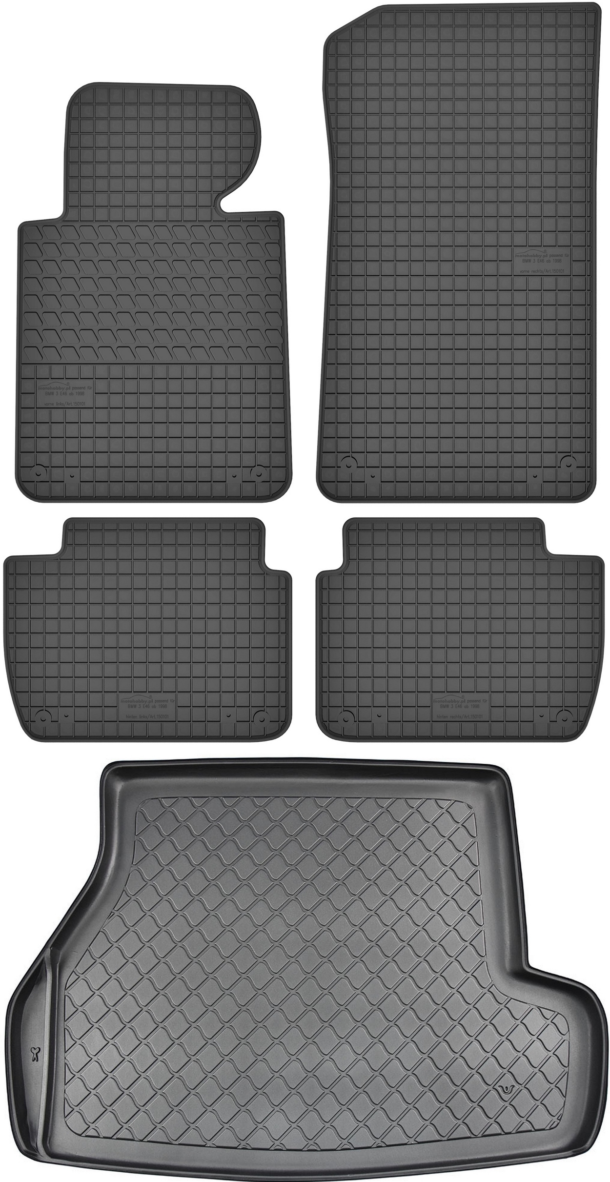 Bmw 3 E46 Kombi 1998-2005 Koberce s rohožou