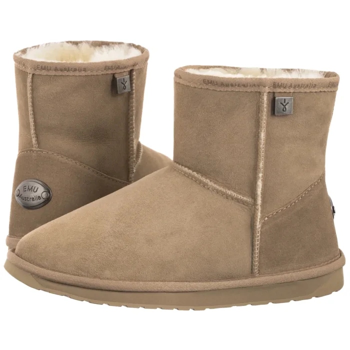 Dámské Kotníkové Boty Emu Platinum Stinger Slim Mini Sand WP20003 Béžová