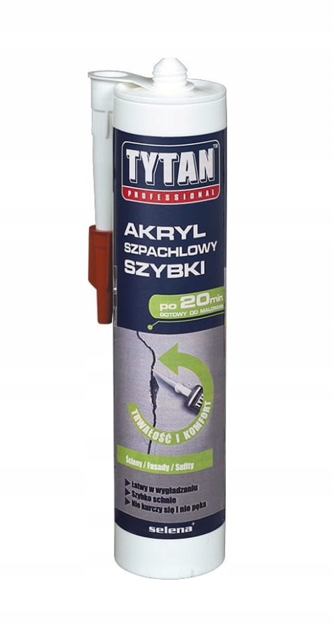 Akryl Szpachlowy Szybki 20min. TYTAN 280ML Biały