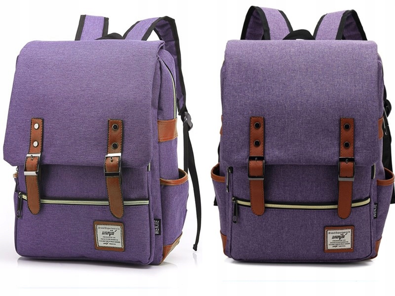 

Wro modny Plecak Oxford laptopa 15 fiolet vintage