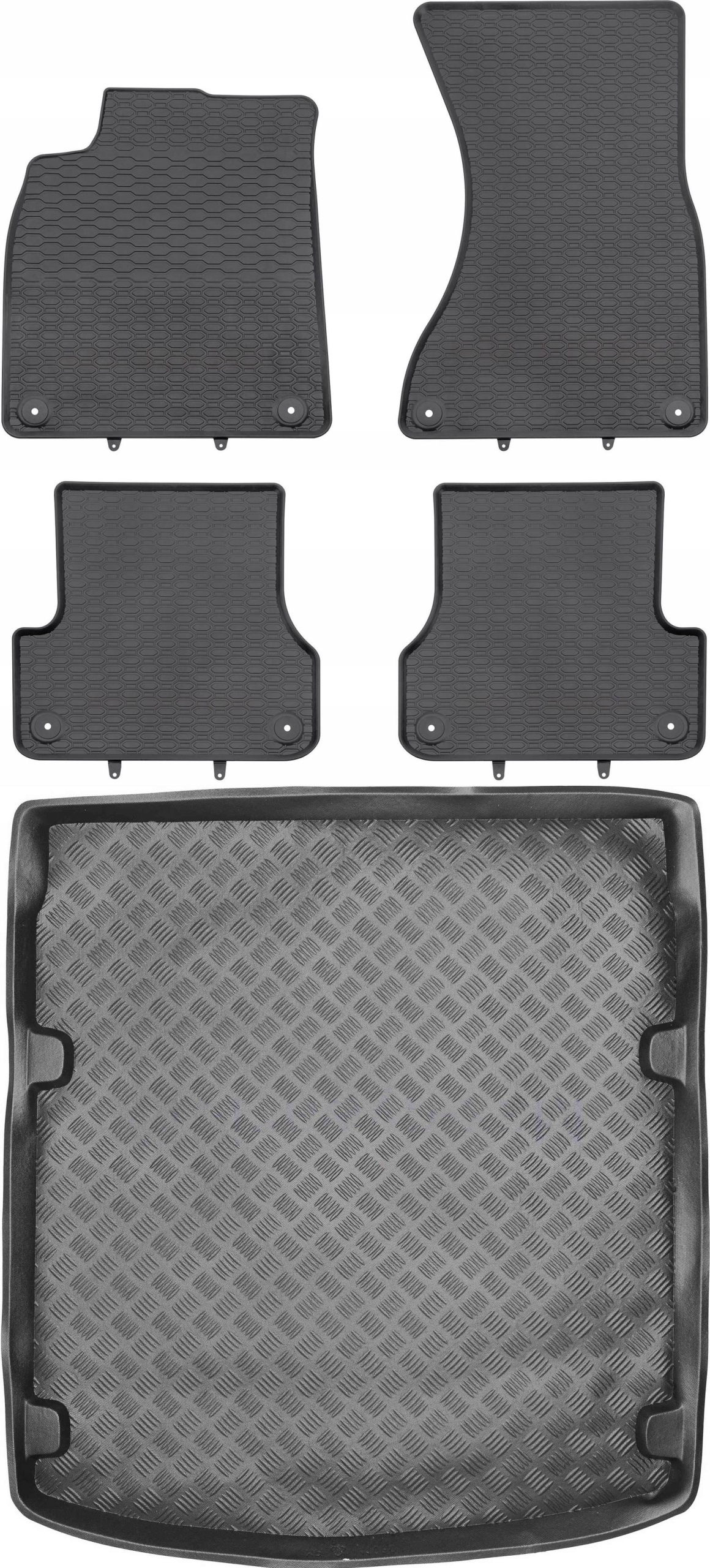 Audi A6 C7 Sedan 2011-2018 Gumové stierače rohož batožinového priestoru