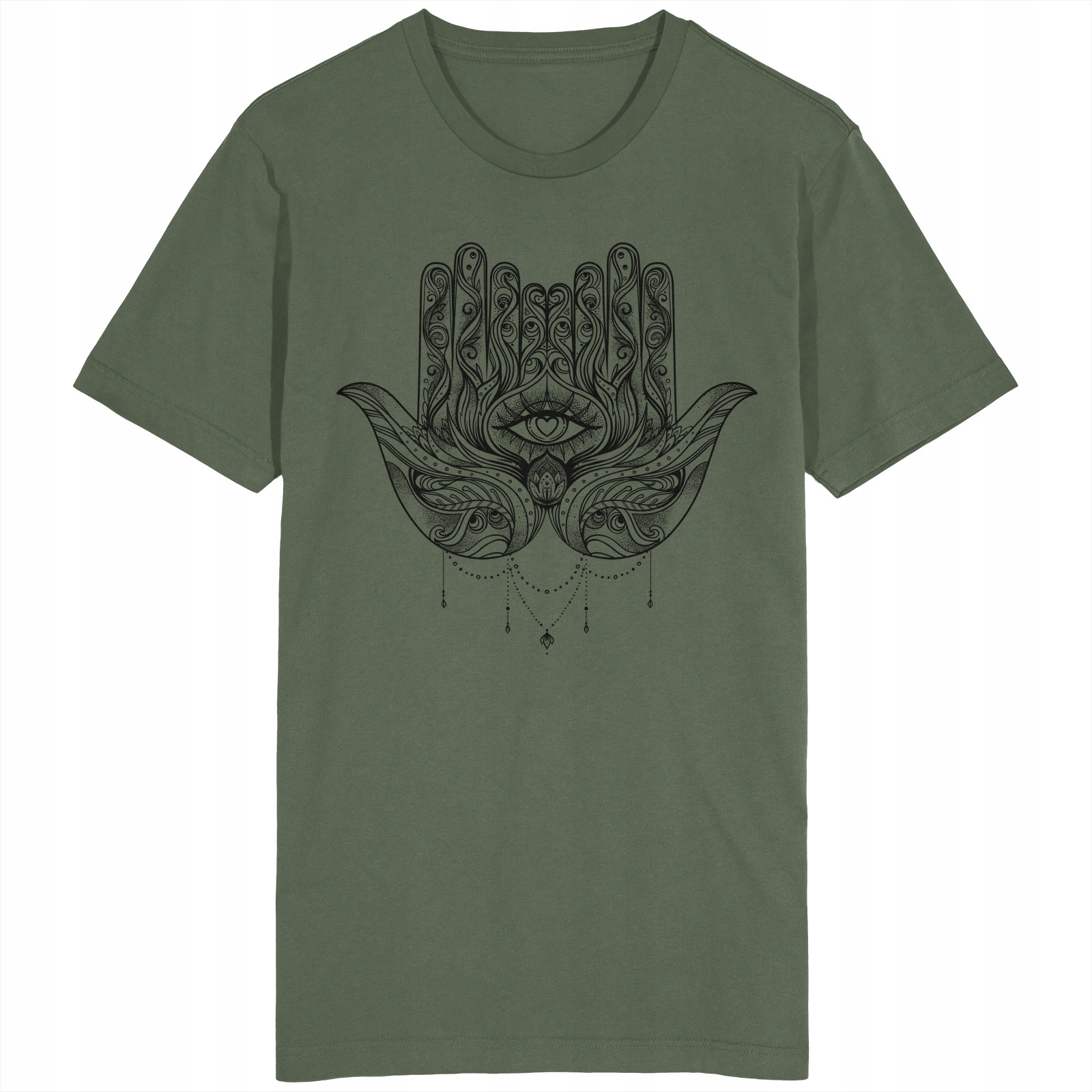 

Hamsa Hand Koszulka Ręka Fatimy Trzecie Oko Budda