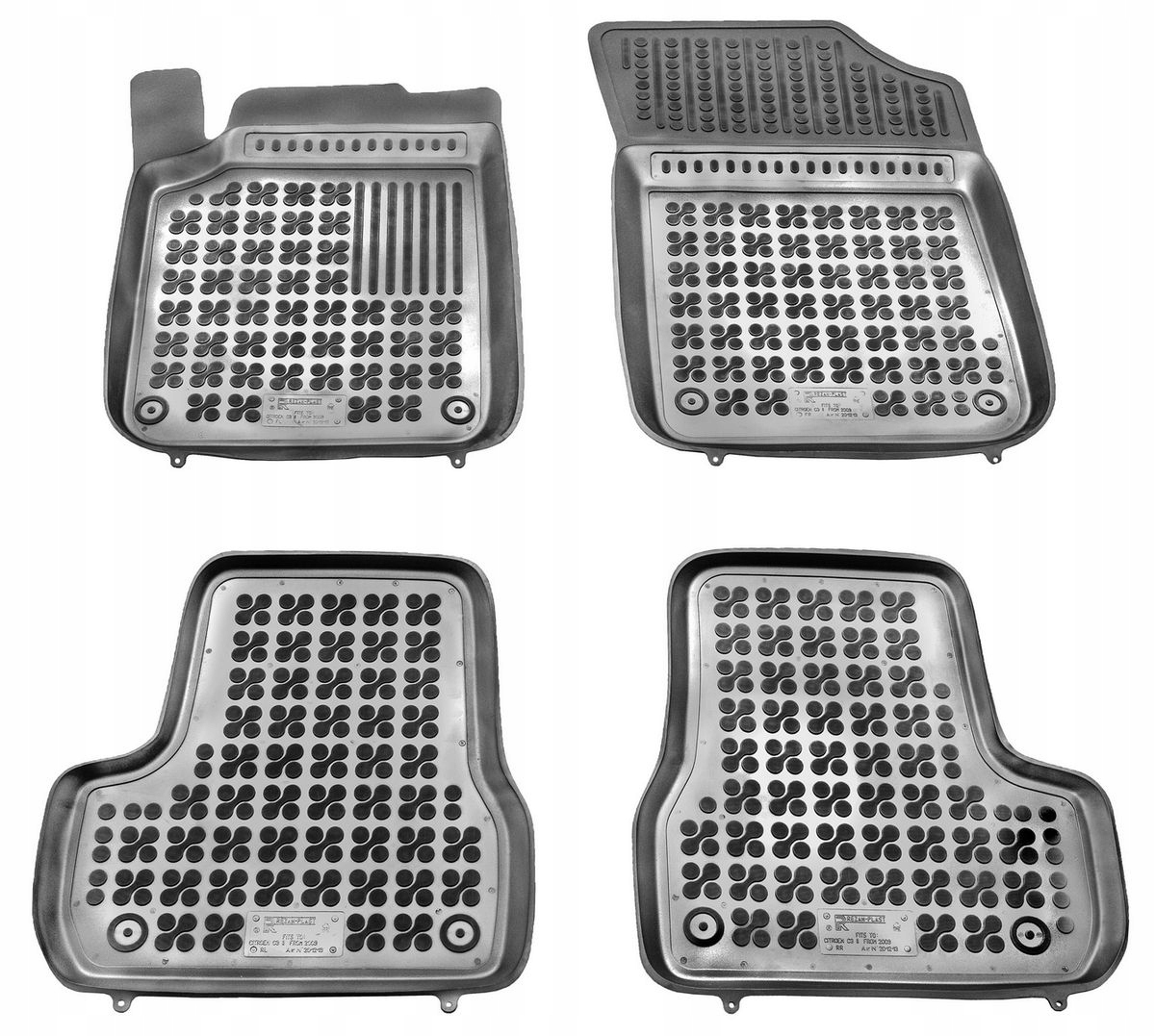 Gumové autokoberce Citroen C3, 2009-2016