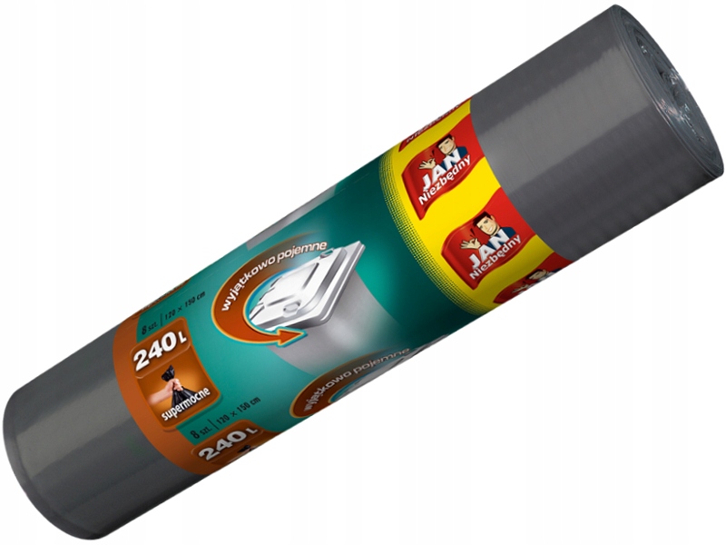 Levně Domácí sáčky na odpadky Ldpe s páskou Objem 240 l 8 Kusů Jan Nezbytný