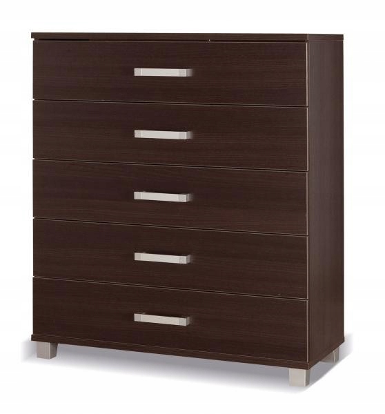 

Komoda 5 szuflad 100 cm szeroka kasztan wenge X20