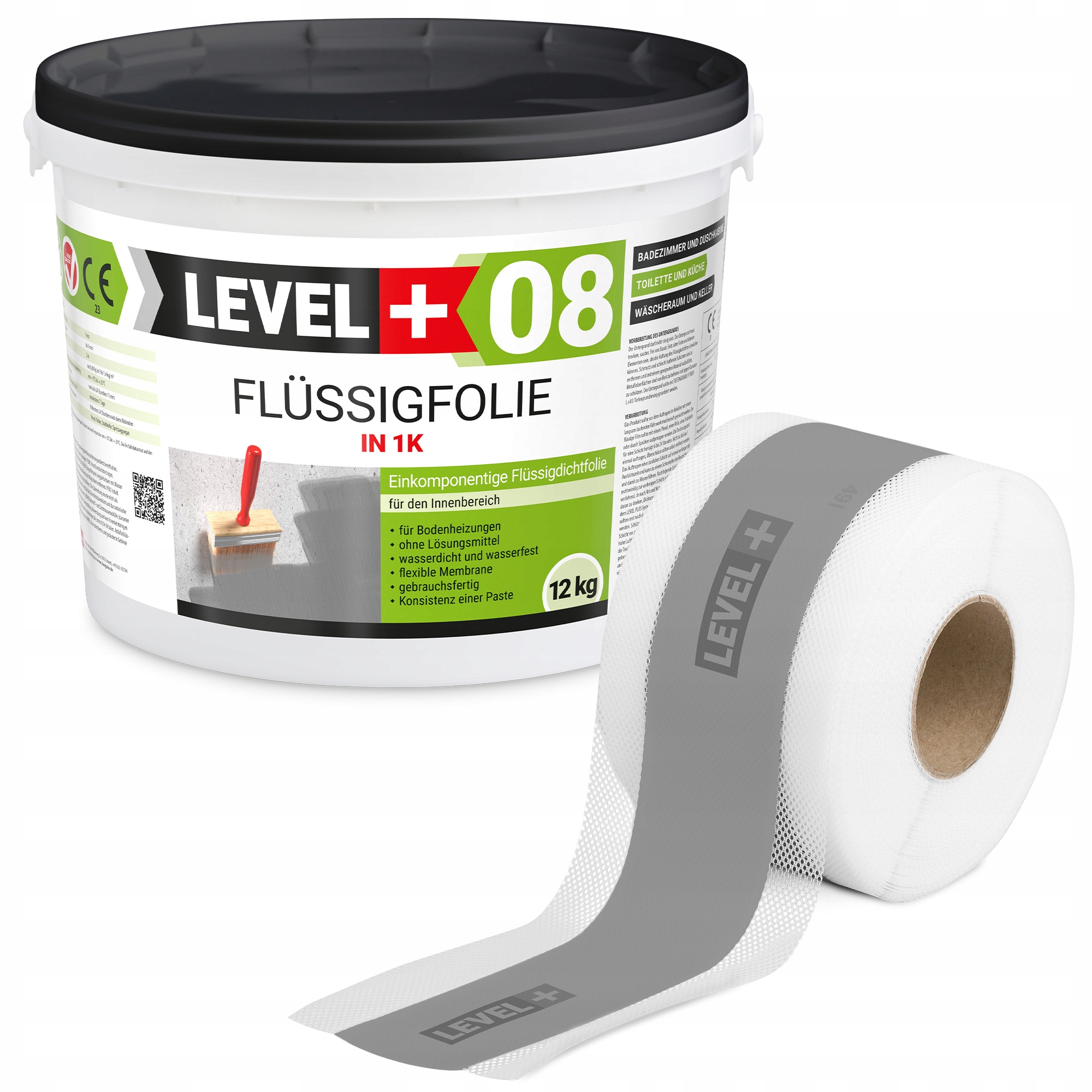 Hydroizolace Sada Páska 5m Fólie v tekuté formě 12kg