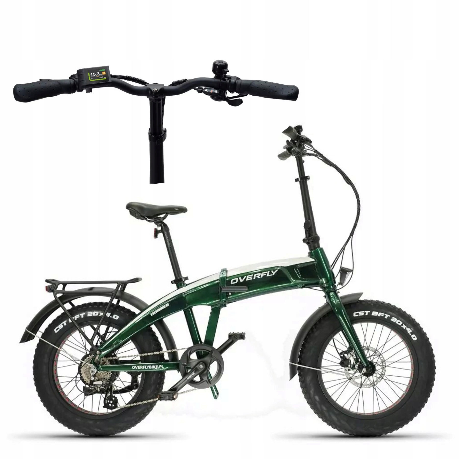 Rower Elektryczny Fat Bike Hummer 36V 250W 16AH Składany Lg 576WH Moc