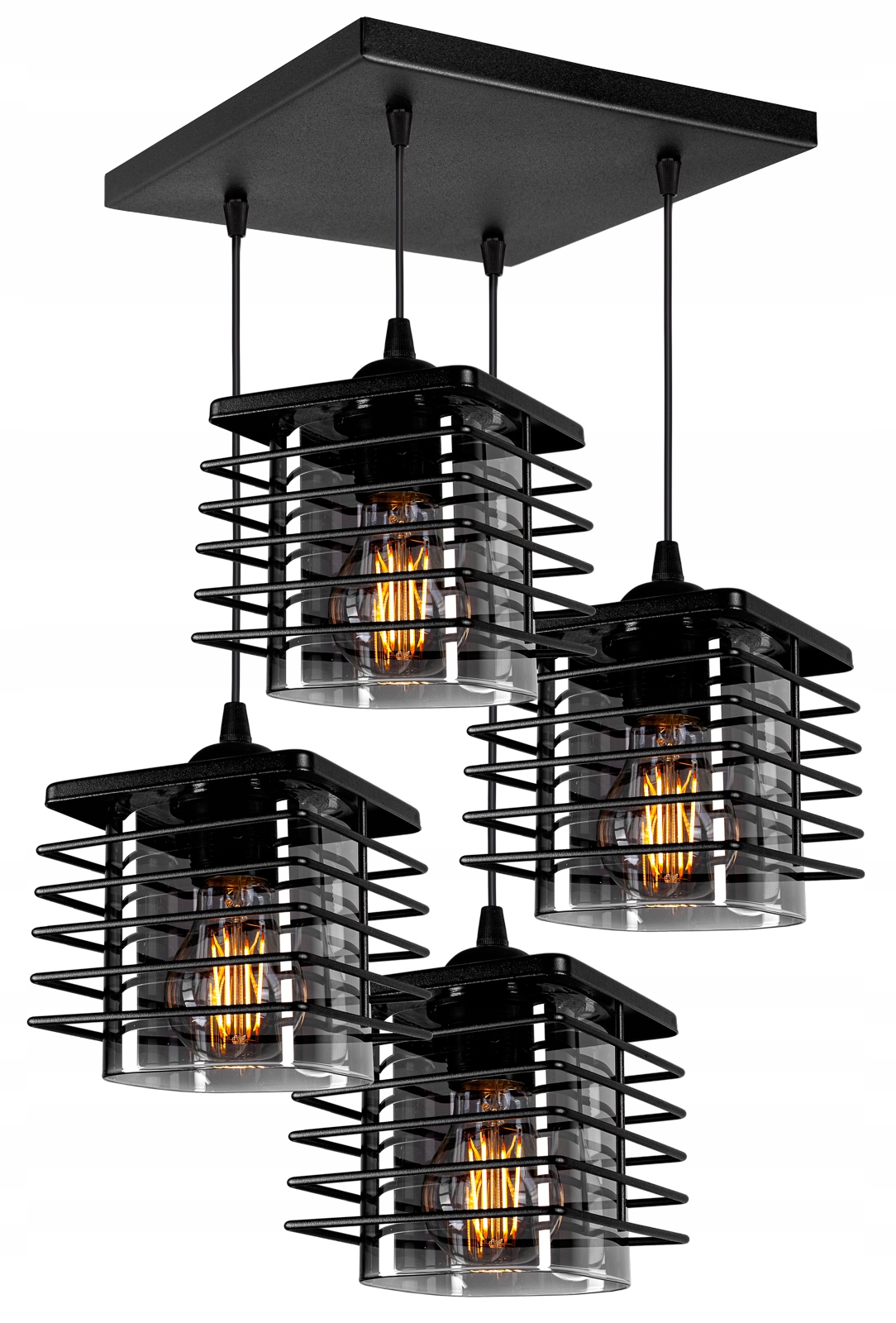 

Nowoczesna Szklana Lampa Wisząca Sufitowa Loft Led