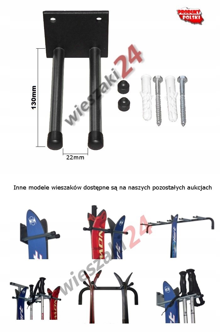 Wieszak na narty N1C Model 301