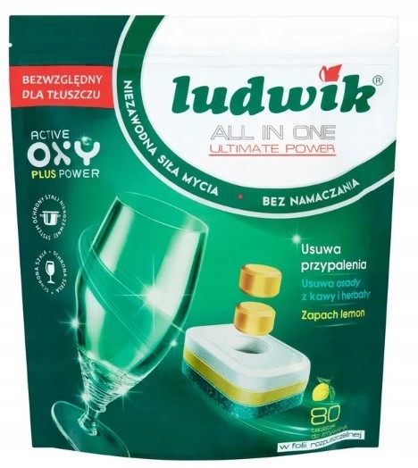 Levně Ludwik tablety do myčky All in One Lemon 80 kusů