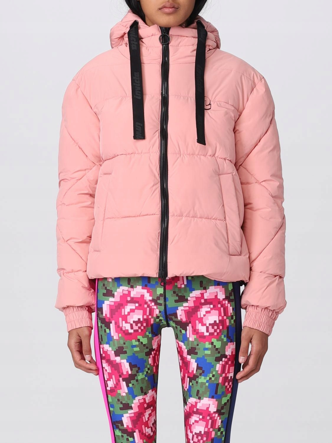 Invicta Růžová Prošívaná Bunda S Kapucí Na Zip M 6FA