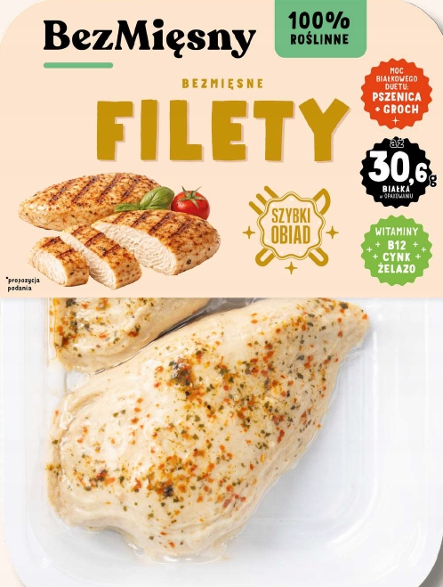 Bezmięsne Filety Roślinne 170 g - Alternatywa dla Kurczaka