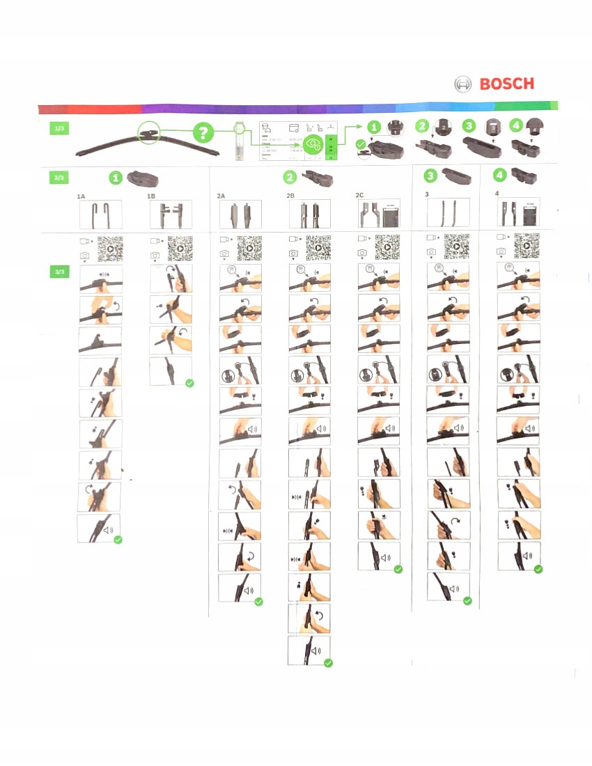 WYCIERACZKA BOSCH AEROECO PRZÓD 530 MM 3397015580 Strona zabudowy przód