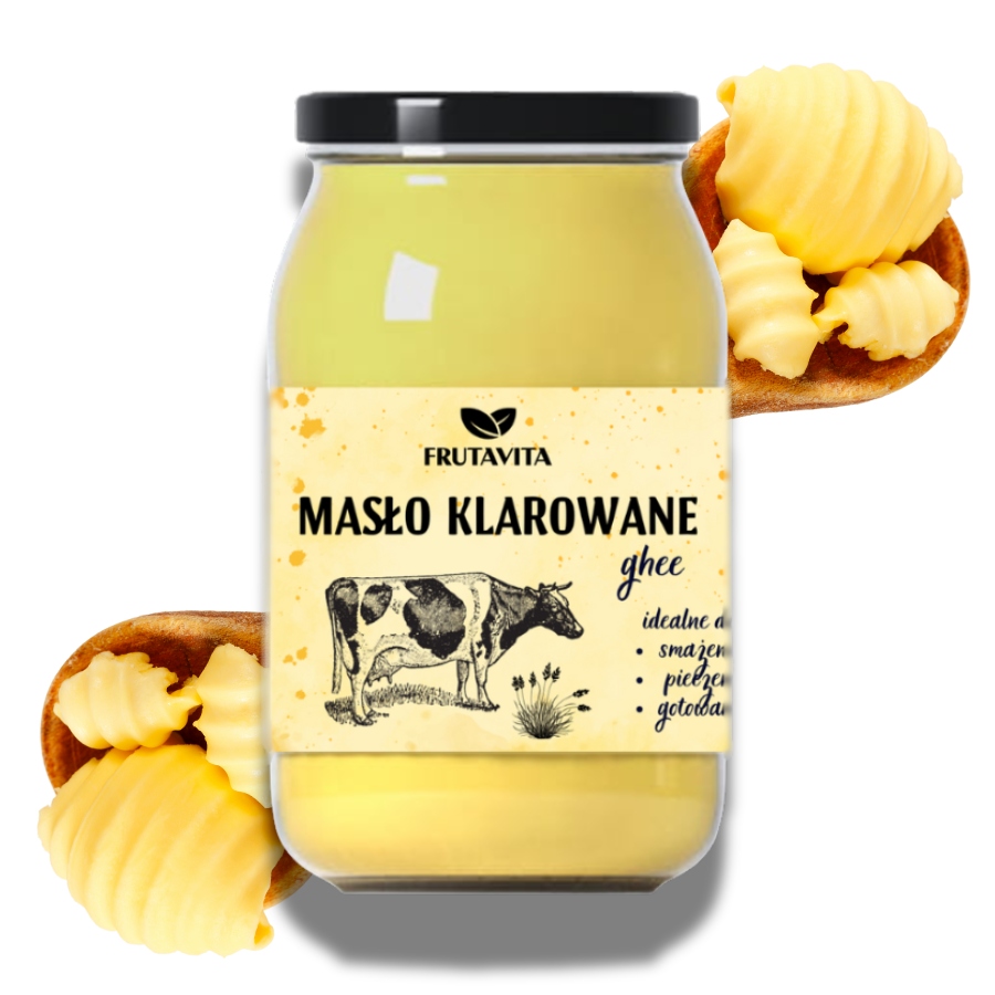 Čisté máslo Ghee 750 g Přírodní 900 ml Čerstvé Ideální pod Keto Tuky