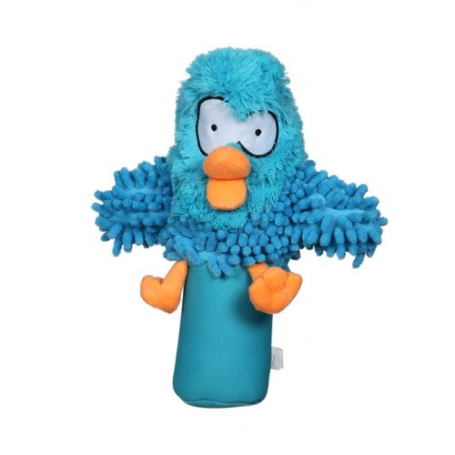 Coockoo Hračka Bottle Squeaker 27 CM Modrá