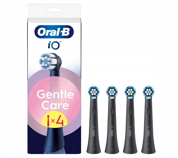 Końcówki do szczoteczki Oral-B iO Gentle Care Black 4 sztuki