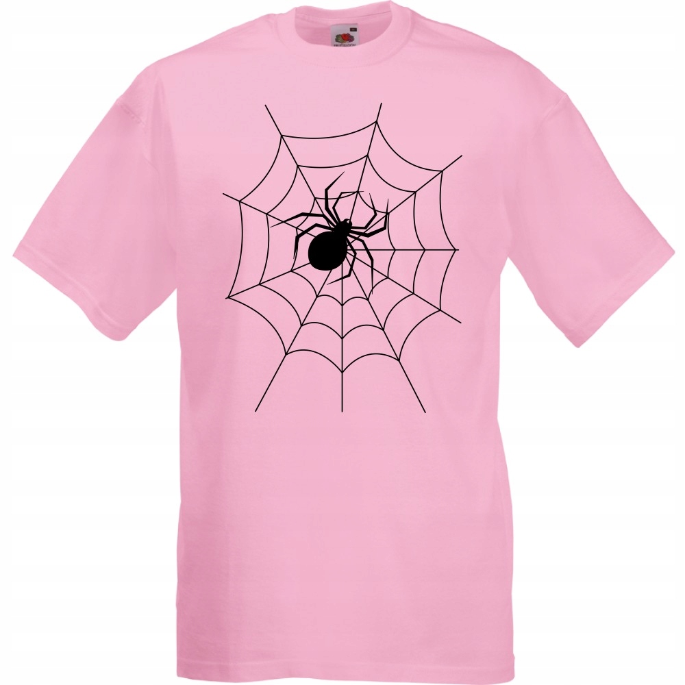 

Koszulka halloween pajęczyna pająk XXL różowa