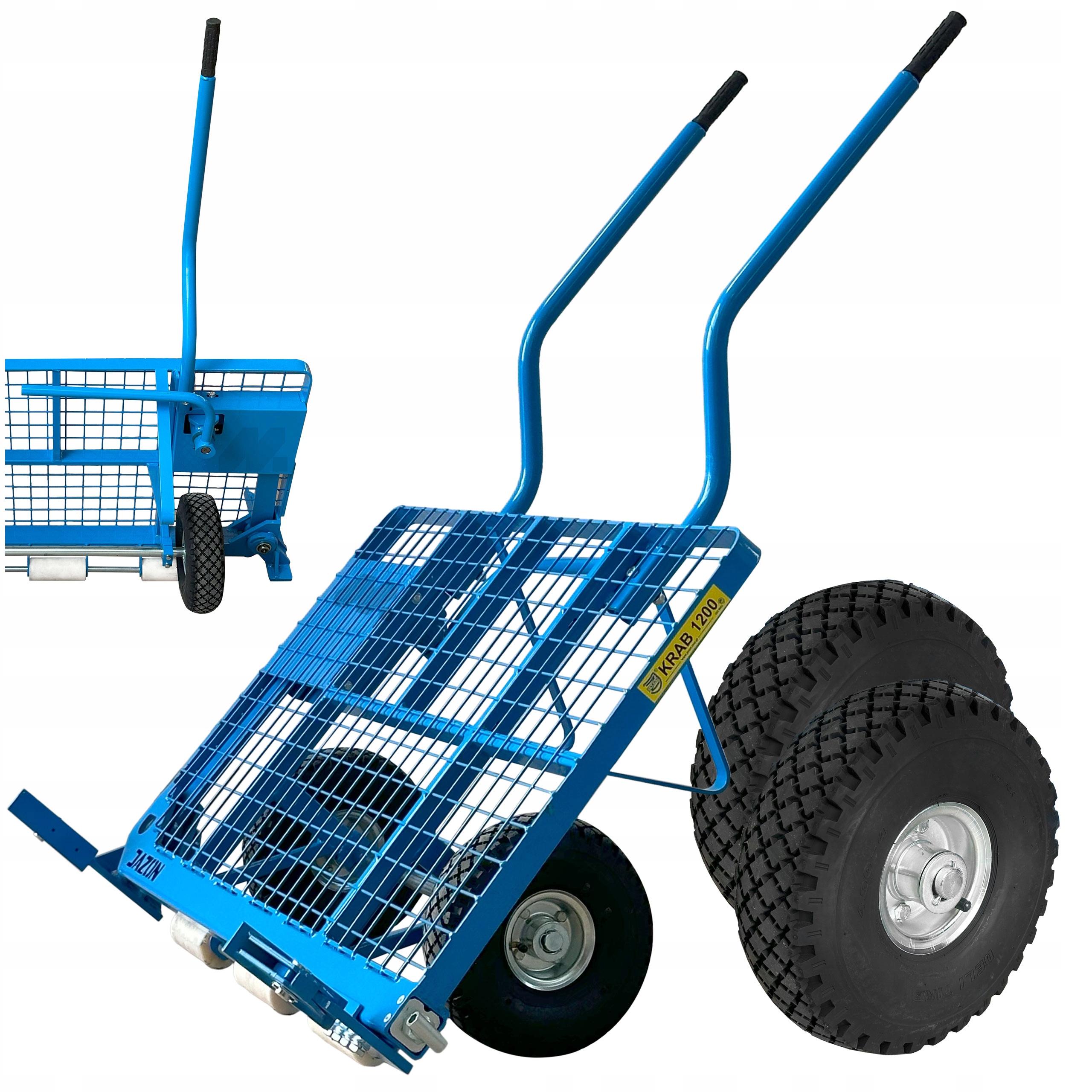 Wózek Brukarski Do Kostki Brukowej Jazon KRAB1200 Ładowność 350KG 75-120CM