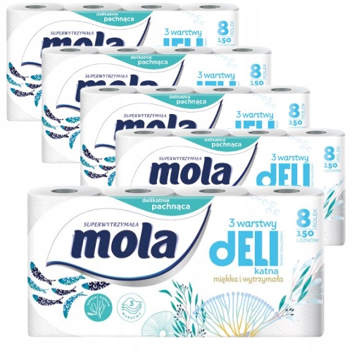 Papier toaletowy Mola dELIkatna (8 rolek) PAKIET