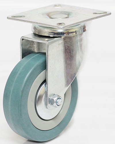 KOŁO OBROTOWE SKRĘTNE SZARA GUMA KÓŁKO 125 mm Marka Kastory