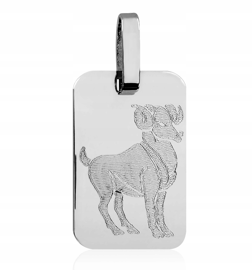 Přívěsek Plech Znamení Zvěrokruhu Beran Stříbro Gravírování