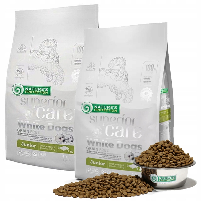 Nature's Protection Junior White Small Dogs Fish 2x1,5kg