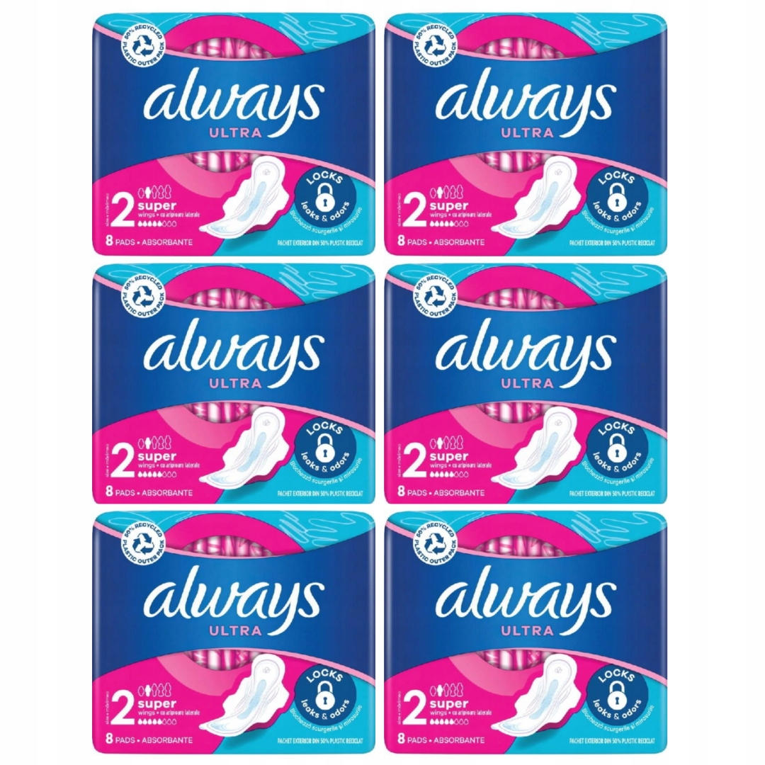 6 x Always Podpaski Ultra Plus a-8