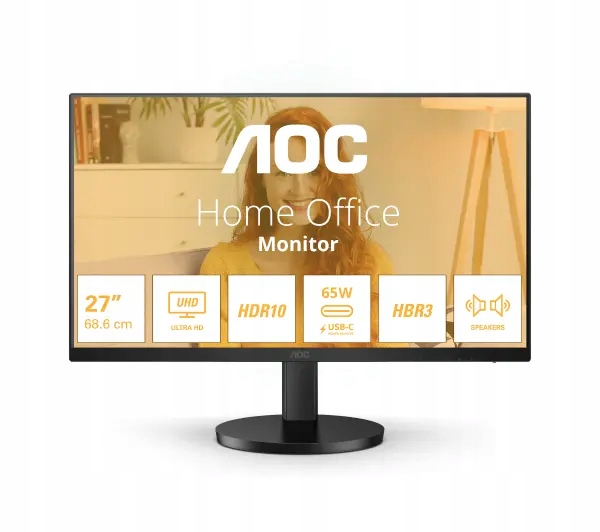Monitor 4K 27 cali Aoc U27B3CF Ips 60Hz 4ms głośniki 2W HDR10