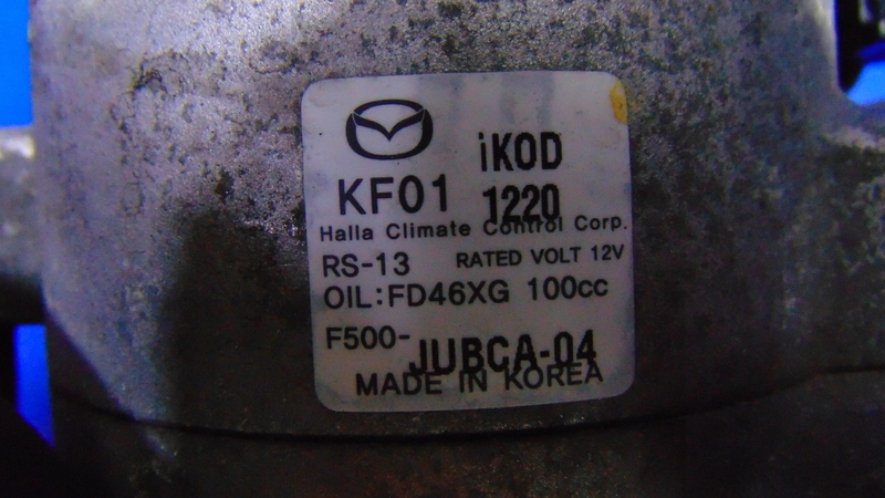 compressor of the air conditioning compressor; 2.2D SKYACTIVE MAZDA CX-5 and 11-17R