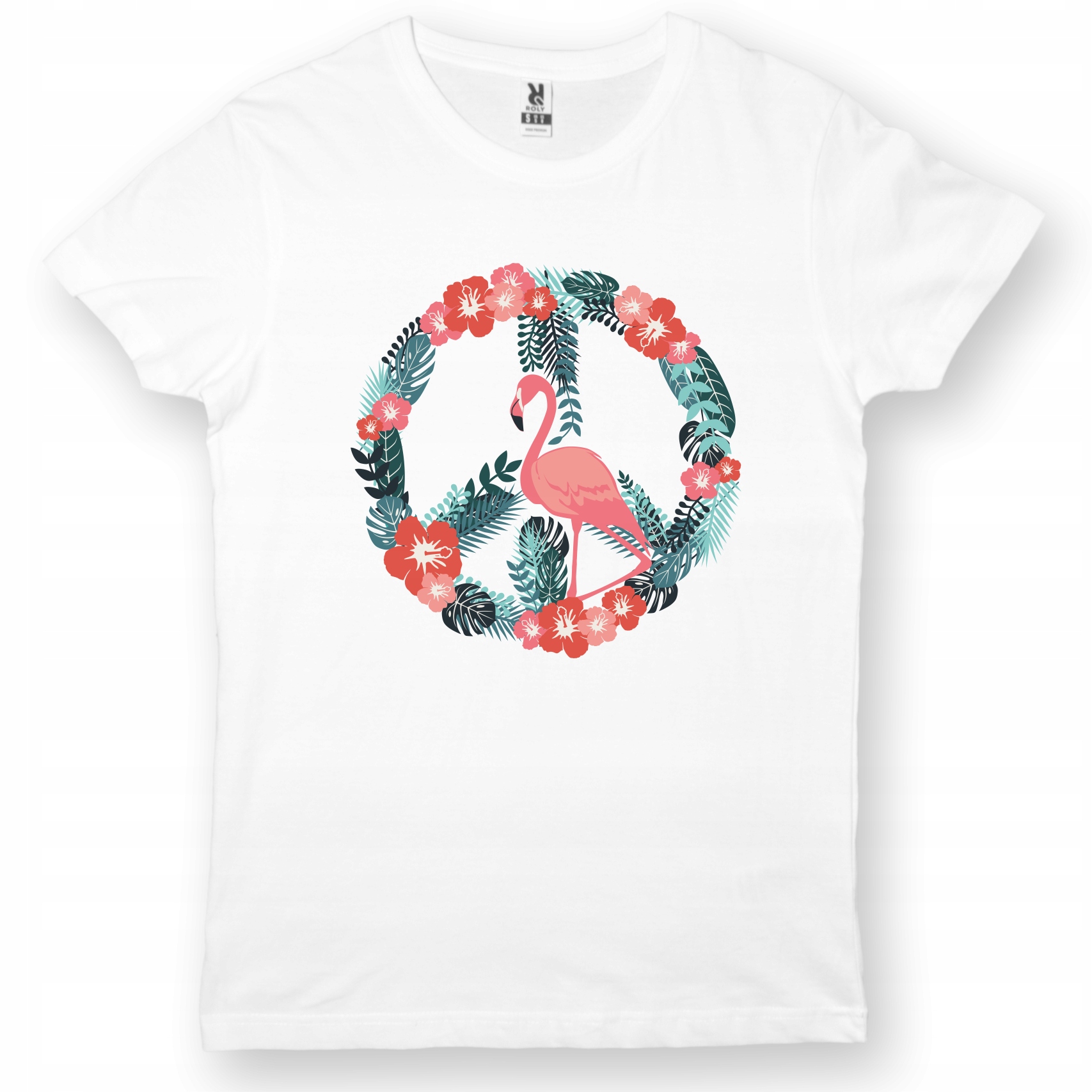 

Koszulka Flaming Pokój Peace Kwiaty XXXL