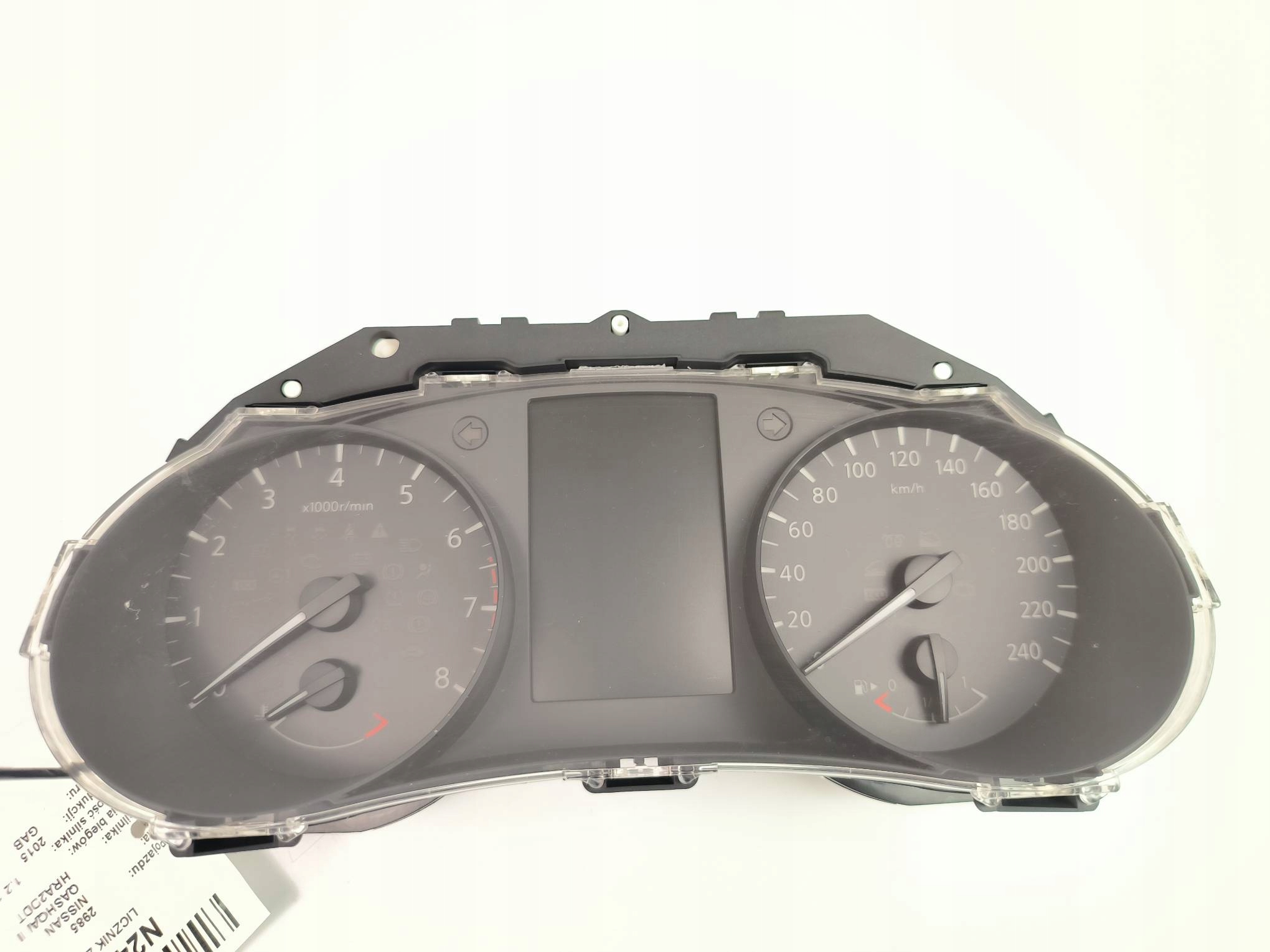 dials clock NISSAN QASHQAI II