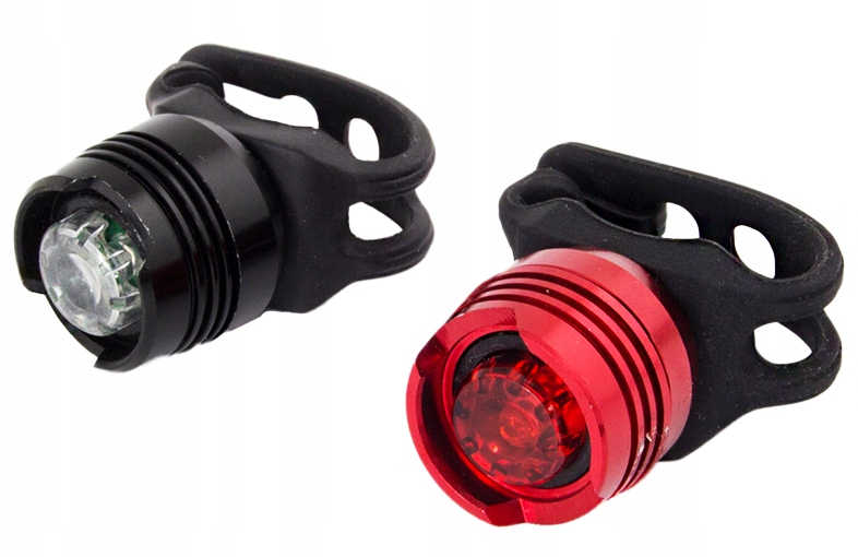 ZESTAW LAMPEK ROWEROWYCH DO ROWERU PRZÓD + TYŁ LED Kod producenta EOT016