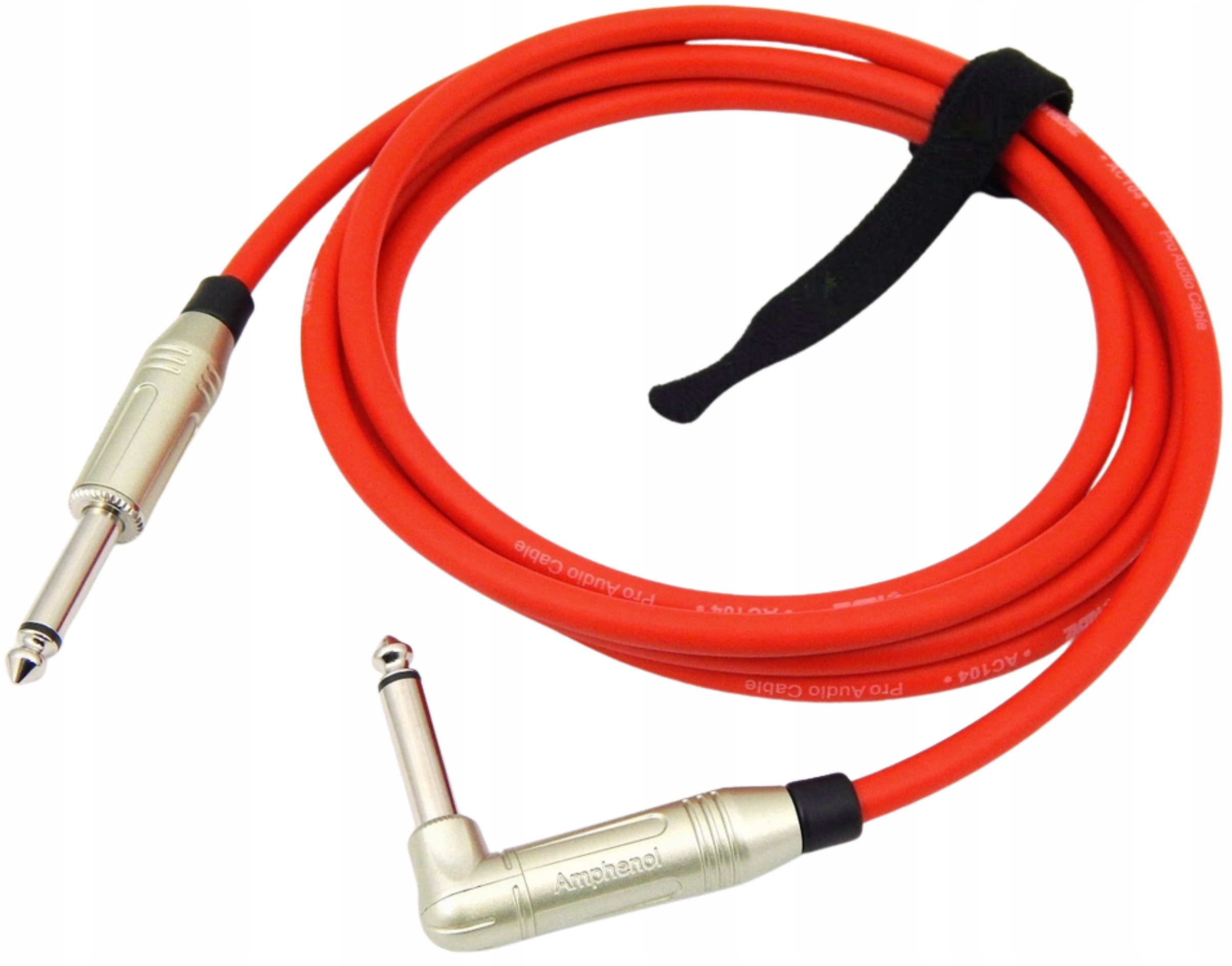 Klotz Kabel Instrumentalny Gitarowy Do Efektów Jack 6,3mm Kątowy 4m Red