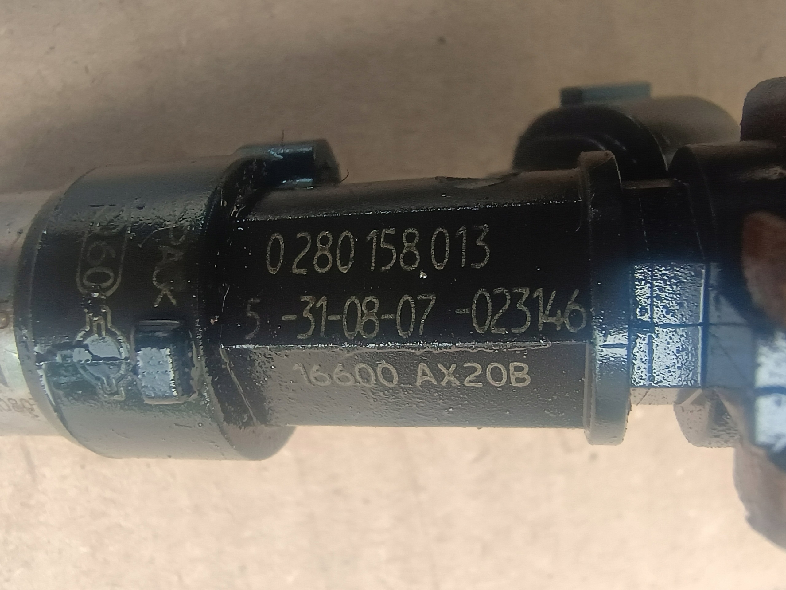 Rampe injection Injecteurs 0280158013 NISSAN 1.2 16V
