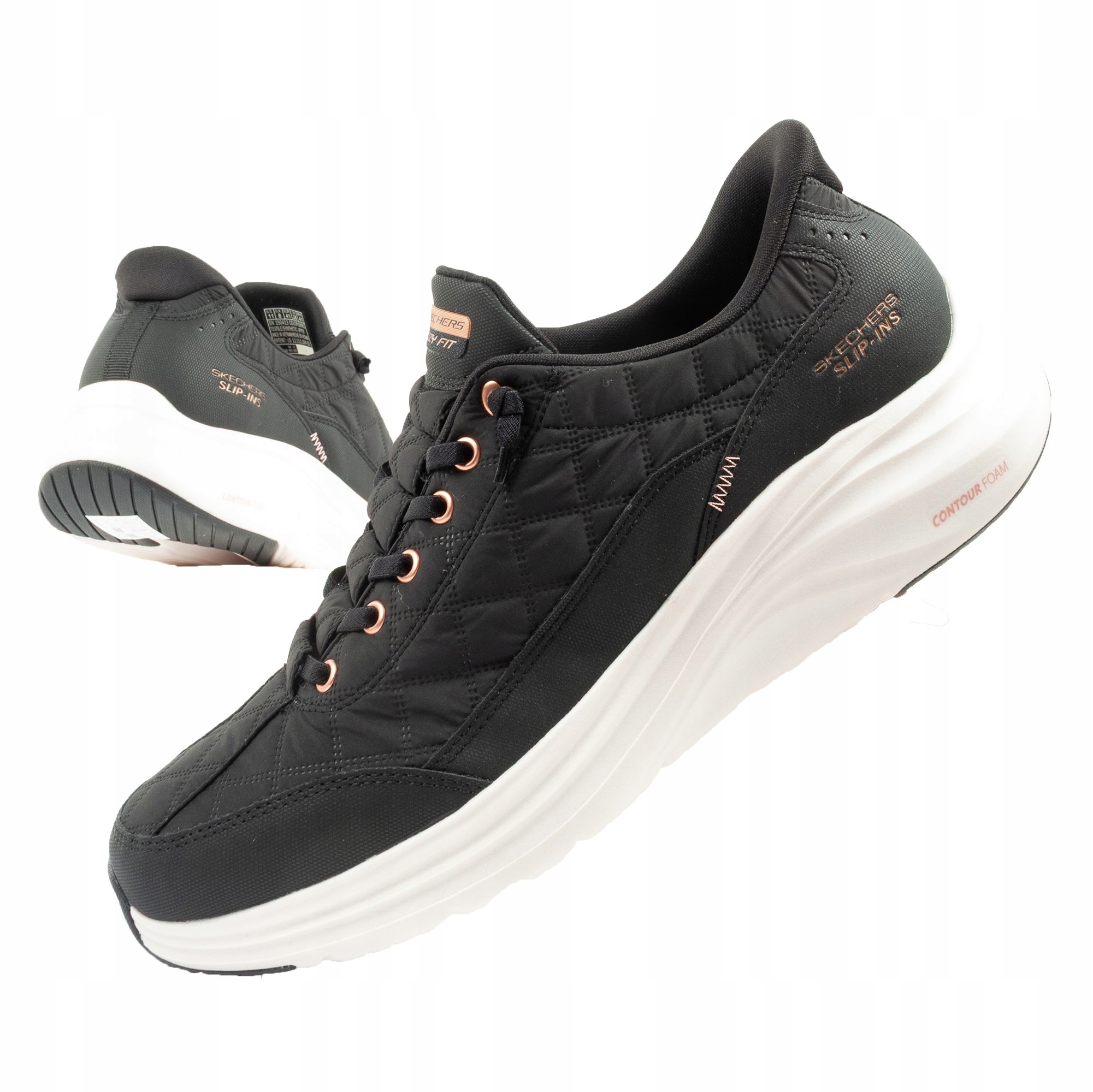 Dámské sportovní tenisky Skechers Contour vel., prošívané Slip-ins